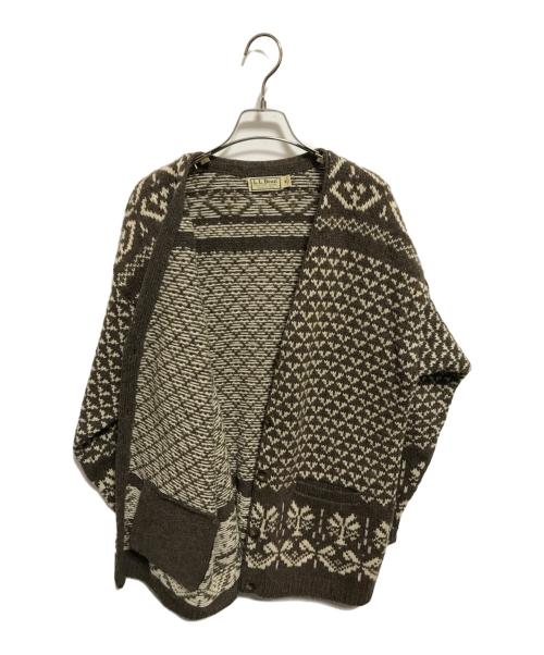 L.L.Bean（エルエルビーン）L.L.Bean (エルエルビーン) ノルディックカーディガン ブラウン サイズ:Mの古着・服飾アイテム