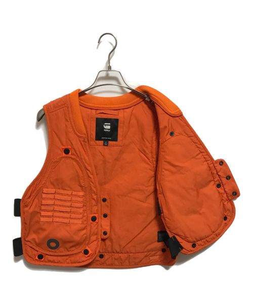 G-STAR RAW（ジースターロゥ）G-STAR RAW (ジースターロゥ) E Unisex Vest オレンジ サイズ:Mの古着・服飾アイテム