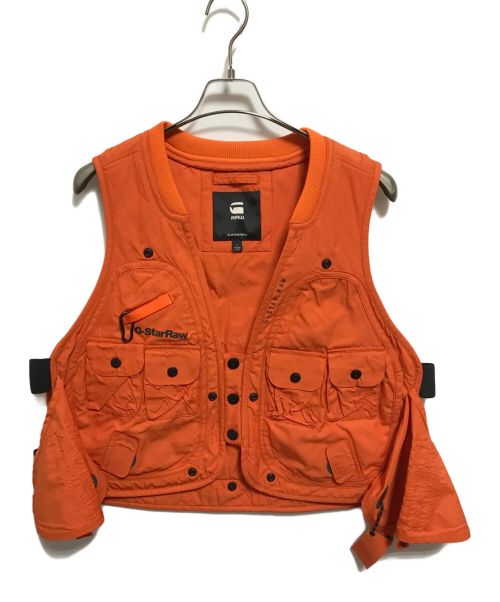 G-STAR RAW（ジースターロゥ）G-STAR RAW (ジースターロゥ) E Unisex Vest オレンジ サイズ:Lの古着・服飾アイテム