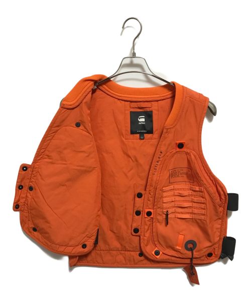 G-STAR RAW（ジースターロゥ）G-STAR RAW (ジースターロゥ) E Unisex Vest オレンジ サイズ:Lの古着・服飾アイテム