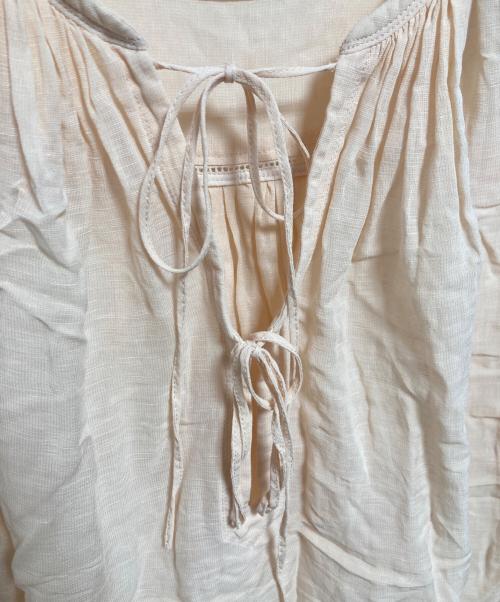 DRAWER（ドゥロワー）Drawer (ドゥロワー) ギャザーノースリーブブラウス ピンク サイズ:38の古着・服飾アイテム