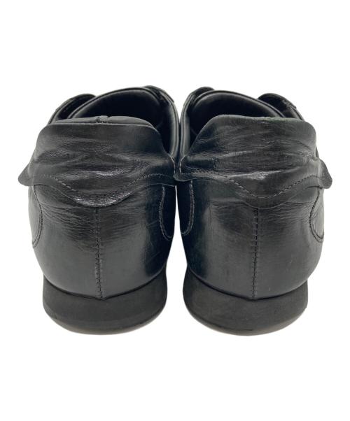 VERSACE（ヴェルサーチェ）VERSACE (ヴェルサーチェ) レースアップシューズ ブラック サイズ:SIZE 40 1/2の古着・服飾アイテム