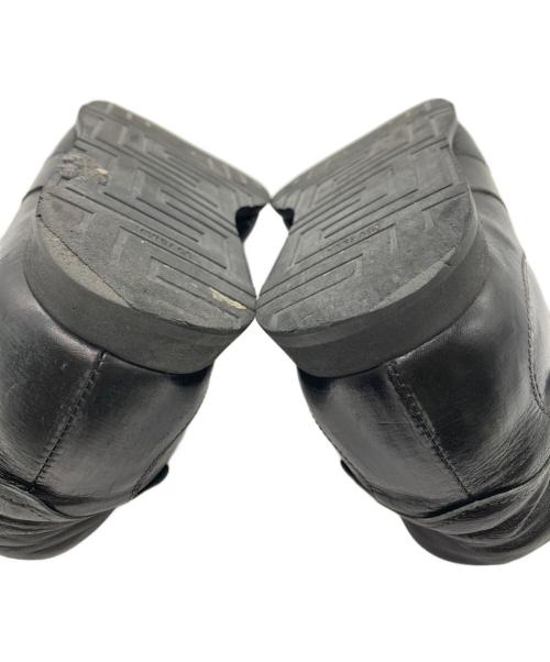 VERSACE（ヴェルサーチェ）VERSACE (ヴェルサーチェ) レースアップシューズ ブラック サイズ:SIZE 40 1/2の古着・服飾アイテム