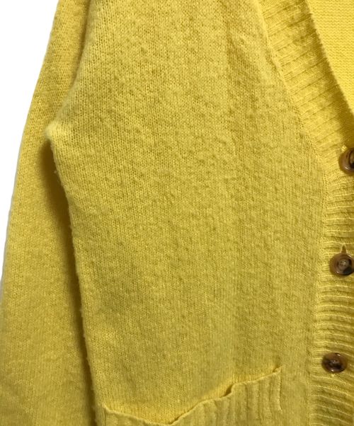 MADISON BLUE（マディソンブルー）MADISON BLUE (マディソンブルー) シャギービッグカーディガン イエロー サイズ:FREEの古着・服飾アイテム