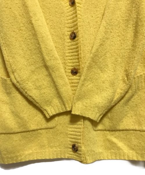 MADISON BLUE（マディソンブルー）MADISON BLUE (マディソンブルー) シャギービッグカーディガン イエロー サイズ:FREEの古着・服飾アイテム