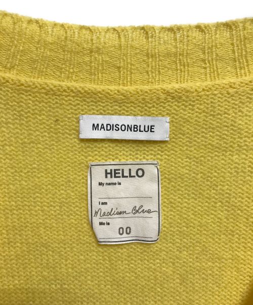 MADISON BLUE（マディソンブルー）MADISON BLUE (マディソンブルー) シャギービッグカーディガン イエロー サイズ:FREEの古着・服飾アイテム
