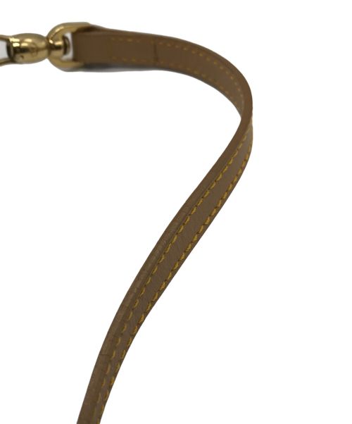 Christian Dior（クリスチャン ディオール）Christian Dior (クリスチャン ディオール) デニムサドルポーチ　PZ1001 インディゴ×ベージュの古着・服飾アイテム