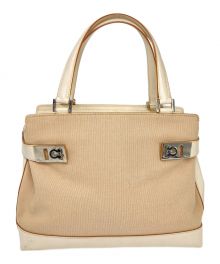 Salvatore Ferragamo（サルヴァトーレ フェラガモ）の古着「ハンドバッグ」｜アイボリー