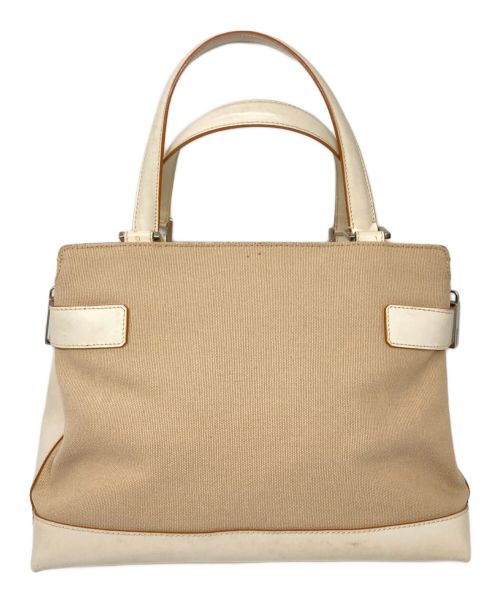 Salvatore Ferragamo（サルヴァトーレ フェラガモ）Salvatore Ferragamo (サルヴァトーレ フェラガモ) ハンドバッグ アイボリーの古着・服飾アイテム