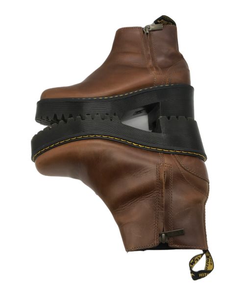 Dr.Martens（ドクターマーチン）Dr.Martens (ドクターマーチン) サイドジップブーツ ブラウン サイズ:25cmの古着・服飾アイテム