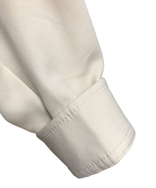 BALLSEY（ボールジィ）BALLSEY (ボールジィ) トリプルツイルクロスノーカラーブルゾン アイボリー サイズ:36の古着・服飾アイテム