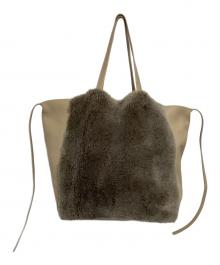 OWEN BARRY（オーエンバリー）の古着「切替トートバッグ」｜ベージュ