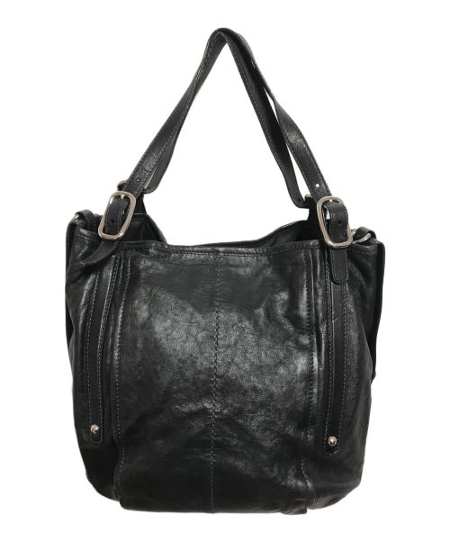 TOD'S（トッズ）TOD'S (トッズ) レザーバッグ ブラックの古着・服飾アイテム