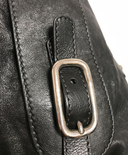 TOD'S（トッズ）TOD'S (トッズ) レザーバッグ ブラックの古着・服飾アイテム