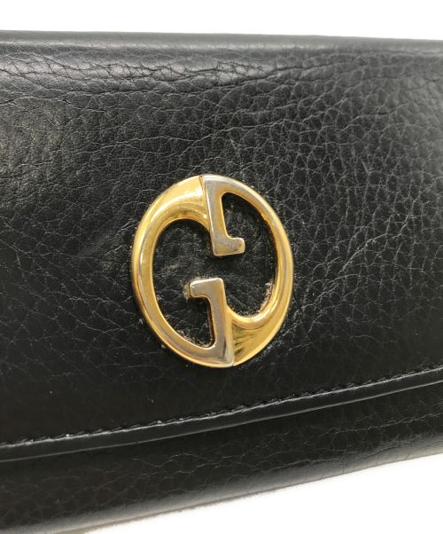 GUCCI（グッチ）GUCCI (グッチ) 長財布 ブラックの古着・服飾アイテム
