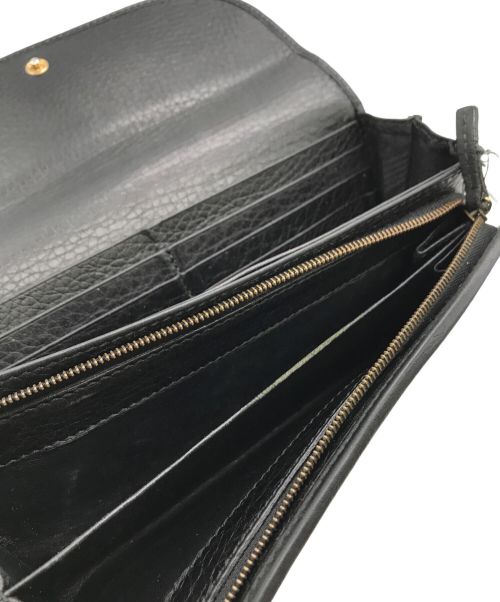 GUCCI（グッチ）GUCCI (グッチ) 長財布 ブラックの古着・服飾アイテム