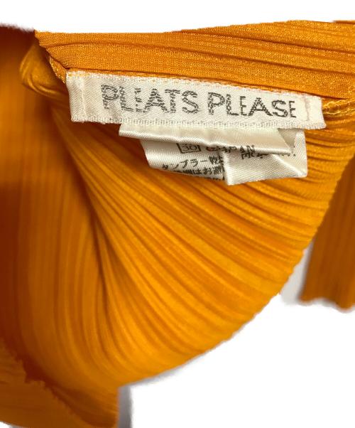 PLEATS PLEASE（プリーツプリーズ）PLEATS PLEASE (プリーツプリーズ) プリーツハイネックカットソー オレンジ サイズ:SIZE 3の古着・服飾アイテム