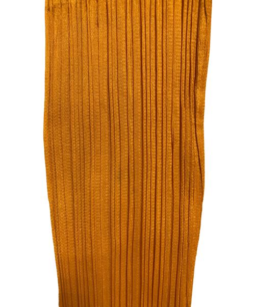 PLEATS PLEASE（プリーツプリーズ）PLEATS PLEASE (プリーツプリーズ) プリーツハイネックカットソー オレンジ サイズ:SIZE 3の古着・服飾アイテム