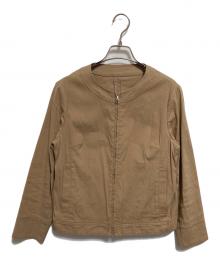 MACKINTOSH PHILOSOPHY（マッキントッシュ フィロソフィー）の古着「ノーカラージャケット」｜ベージュ