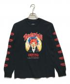 TENDERLOINテンダーロイン）の古着「ロングスリーブカットソー」｜ブラック