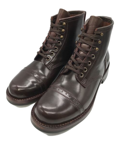 JULIAN BOOTS（ジュリアン ブーツ）JULIAN BOOTS (ジュリアン ブーツ) Bowery Boots ブラウン サイズ:7の古着・服飾アイテム