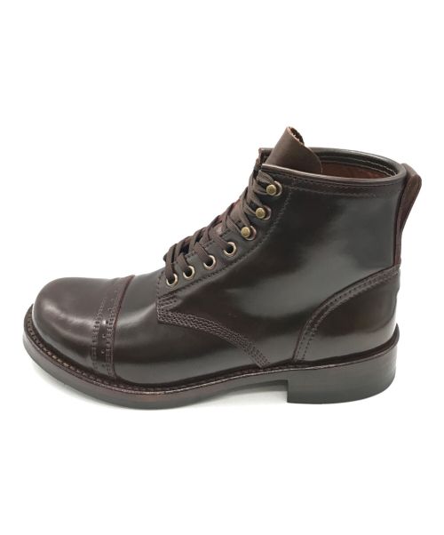 JULIAN BOOTS（ジュリアン ブーツ）JULIAN BOOTS (ジュリアン ブーツ) Bowery Boots ブラウン サイズ:7の古着・服飾アイテム