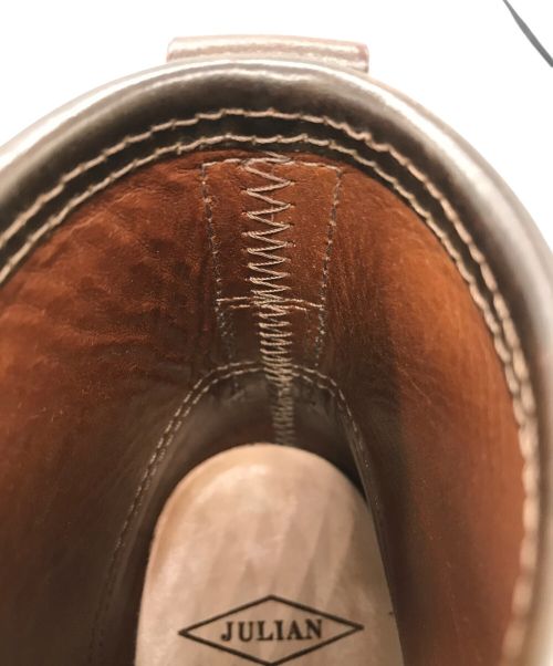 JULIAN BOOTS（ジュリアン ブーツ）JULIAN BOOTS (ジュリアン ブーツ) Bowery Boots ブラウン サイズ:7の古着・服飾アイテム