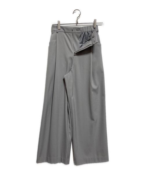 BEAUTY&YOUTH（ビューティーアンドユース）BEAUTY&YOUTH (ビューティーアンドユース) ツイルバックゴムワイドパンツ グレー サイズ:XSの古着・服飾アイテム