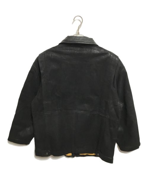 linea pitti（リネアピッティ）linea pitti (リネアピッティ) レザージャケット ブラック サイズ:Lの古着・服飾アイテム