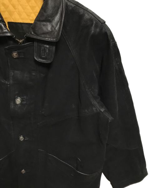 linea pitti（リネアピッティ）linea pitti (リネアピッティ) レザージャケット ブラック サイズ:Lの古着・服飾アイテム