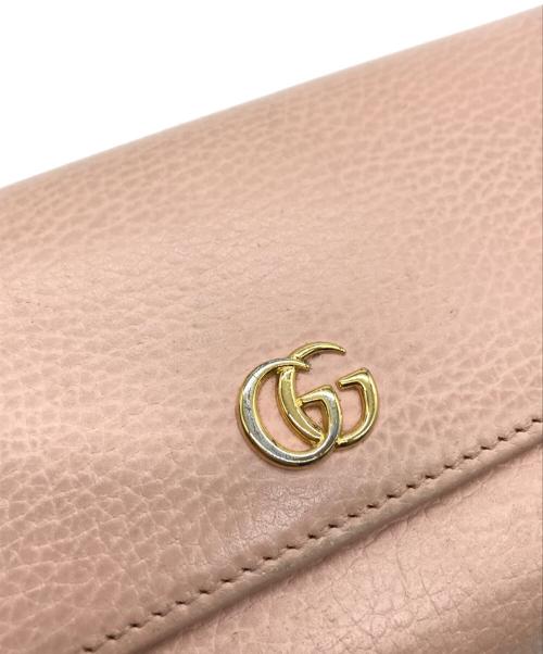GUCCI（グッチ）GUCCI (グッチ) 長財布 ピンクの古着・服飾アイテム