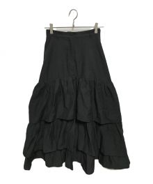 CLANE（クラネ）の古着「VOLUME FRILL SKIRT」｜ブラック