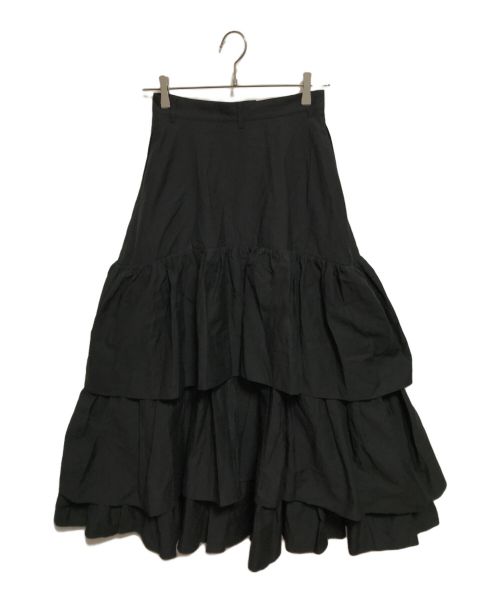 CLANE（クラネ）CLANE (クラネ) VOLUME FRILL SKIRT ブラック サイズ:1 未使用品の古着・服飾アイテム