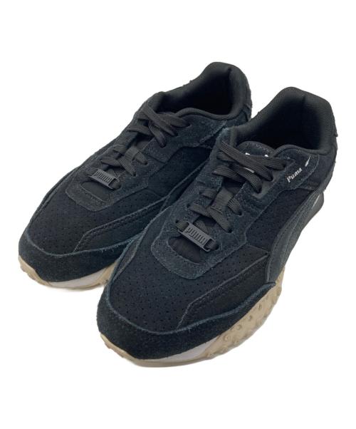 PUMA（プーマ）PUMA (プーマ) emmi atelier (エミアトリエ) BLACKTOP RIDER FM WNS ブラック×ホワイト サイズ:23.5㎝の古着・服飾アイテム