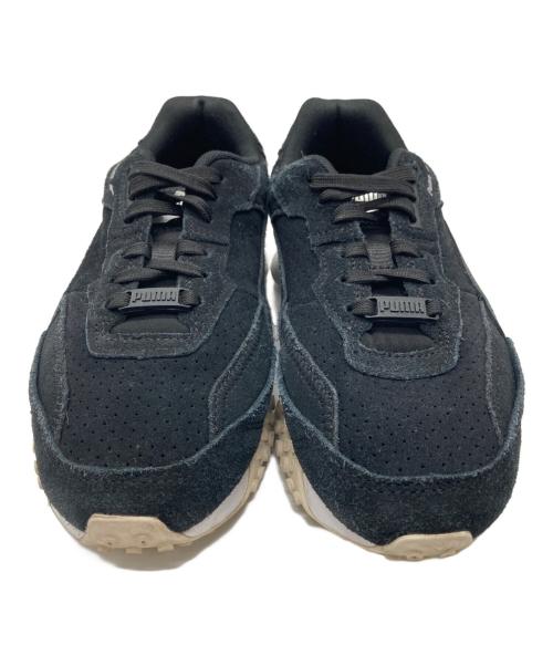 PUMA（プーマ）PUMA (プーマ) emmi atelier (エミアトリエ) BLACKTOP RIDER FM WNS ブラック×ホワイト サイズ:23.5㎝の古着・服飾アイテム