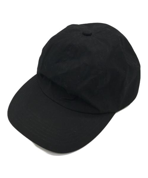 kijima takayuki（キジマタカユキ）kijima takayuki (キジマタカユキ) LIGHT CANVAS 6PANEL CAP ブラック 未使用品の古着・服飾アイテム