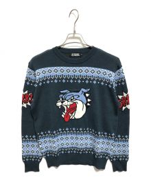 Hysteric Glamour（ヒステリックグラマー）の古着「BB WALDOジャカード プルオーバー」｜ネイビー