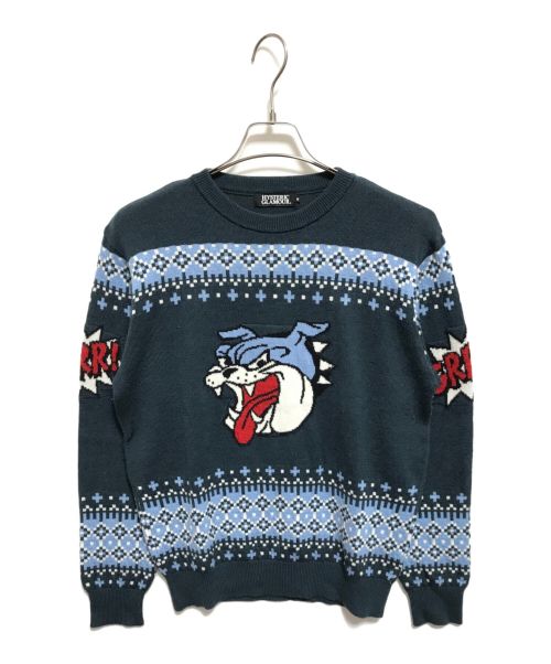 Hysteric Glamour（ヒステリックグラマー）Hysteric Glamour (ヒステリックグラマー) BB WALDOジャカード プルオーバー ネイビー サイズ:Mの古着・服飾アイテム