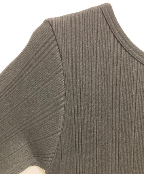 IENA（イエナ）IENA (イエナ) ランダムリブIラインカットワンピース ブラック サイズ:36の古着・服飾アイテム