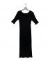 IENA（イエナ）の古着「ランダムリブIラインカットワンピース」｜ブラック