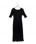 IENA (イエナ) ランダムリブIラインカットワンピース ブラック サイズ:36：5000円