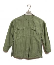 Spick and Span（スピック＆スパン）の古着「ベルテッドミリタリージャケット」｜グリーン