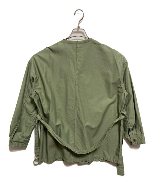 Spick and Span（スピック＆スパン）Spick and Span (スピックアンドスパン) ベルテッドミリタリージャケット グリーン サイズ:38の古着・服飾アイテム