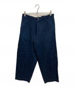 Y'sワイズ）の古着「ワイドデニムパンツ」｜ネイビー