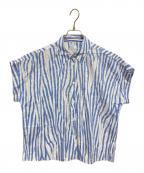 PAUL SMITHポールスミス）の古着「総柄シャツ」｜ホワイト×ブルー