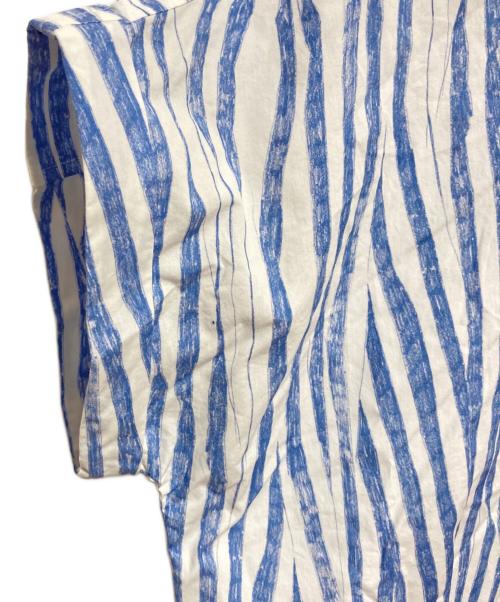 PAUL SMITH（ポールスミス）Paul Smith (ポールスミス) 総柄シャツ ホワイト×ブルー サイズ:38の古着・服飾アイテム