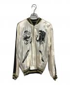 東洋TAILORトウヨウテイラー）の古着「スカジャン」｜ベージュ×ブラック