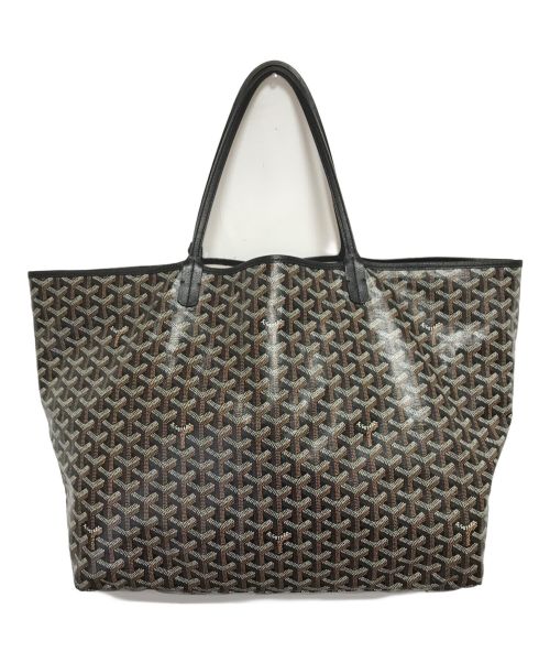 GOYARD（ゴヤール）GOYARD (ゴヤール) サンルイGMトートバッグ ブラウン×ブラックの古着・服飾アイテム
