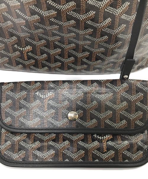 GOYARD（ゴヤール）GOYARD (ゴヤール) サンルイGMトートバッグ ブラウン×ブラックの古着・服飾アイテム