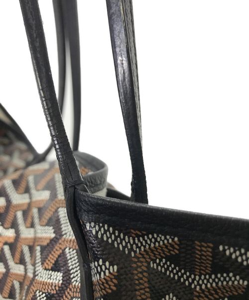 GOYARD（ゴヤール）GOYARD (ゴヤール) サンルイGMトートバッグ ブラウン×ブラックの古着・服飾アイテム